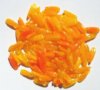 100 3x11mm Orange Opal Dagger Beads